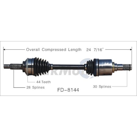 Surtrack Axle Cv Axle Shaft, Fd-8144 FD-8144